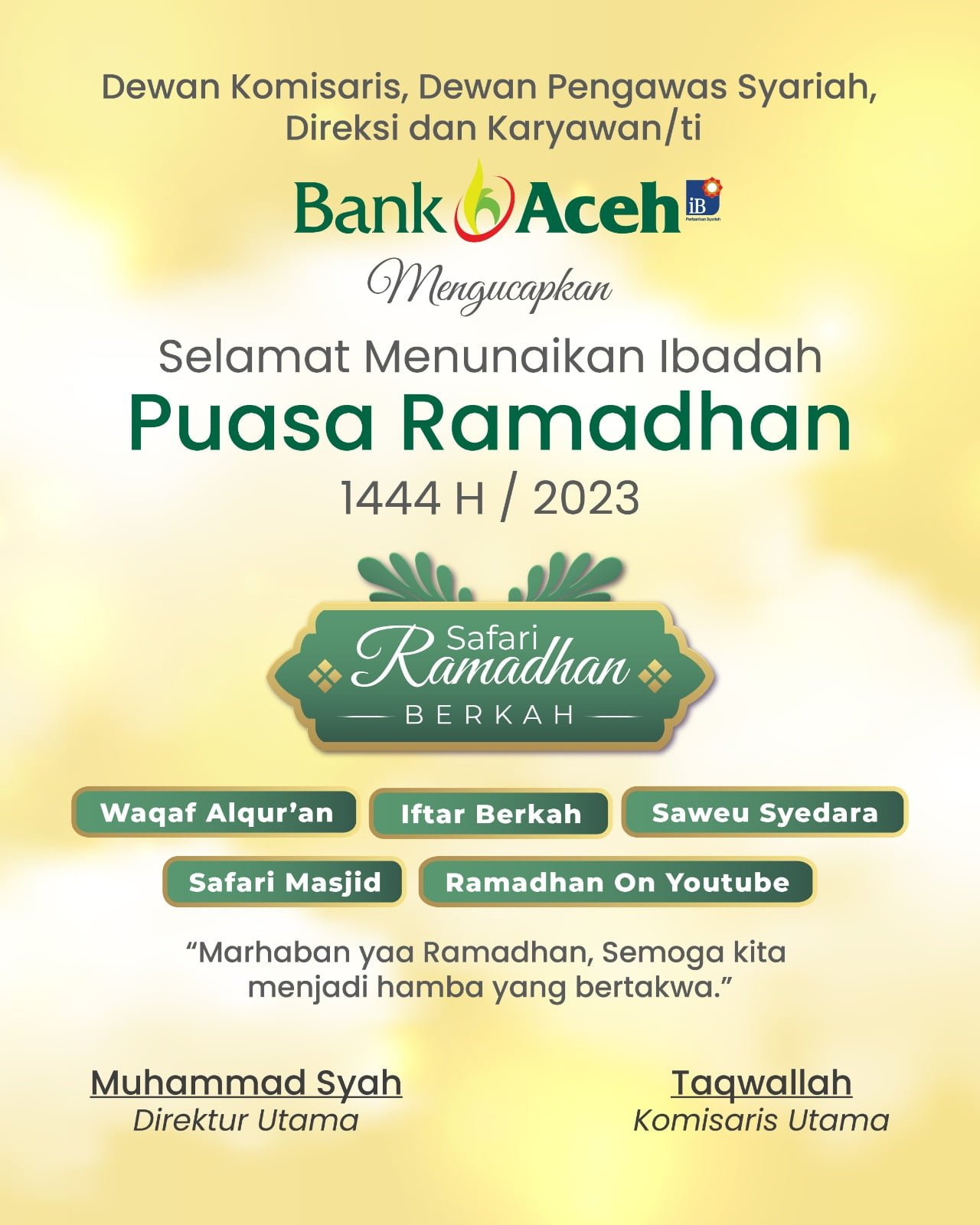 Bank Aceh Selamat Rmadhan